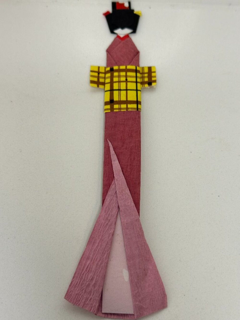 Japanese Chiyogami Origami Town Girl Bookmark – Traditional Paper Art